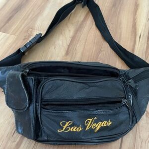 Las Vegas Black Waist Bag